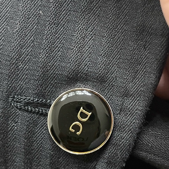 VINTAGE DOLCE & GABBANA BLACK WOMEN'S JACKET WITH LEOPARD LINING - Picture 12 of 16